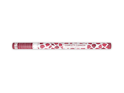 Picture of CONFETTI CANNON WITH ROSE PETALS DEEP RED 80CM